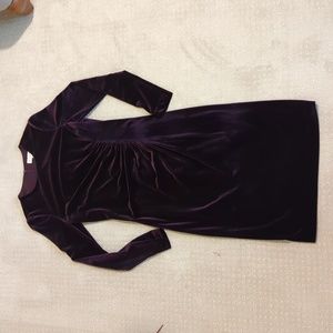 Harper Rose | Burgundy Velvet Ruched Dress NWT